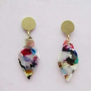Marbled Drop Earrings